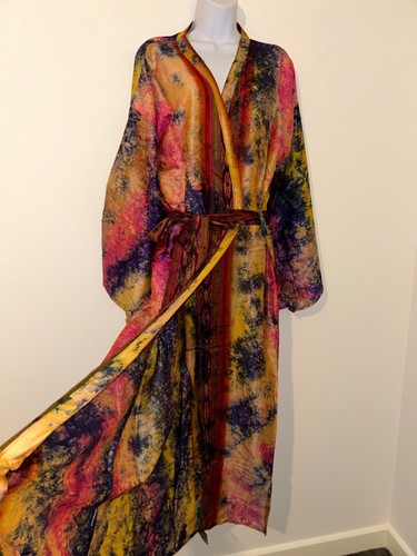 Silk kimono gown - gown, robe
