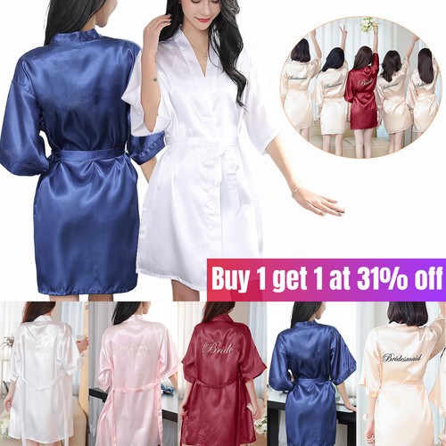 Bride bridesmaid robe wedding - bride,
