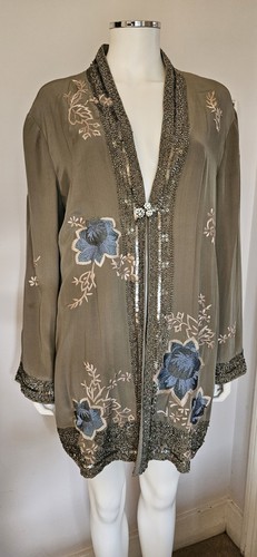 East silk embroidered floral - east,