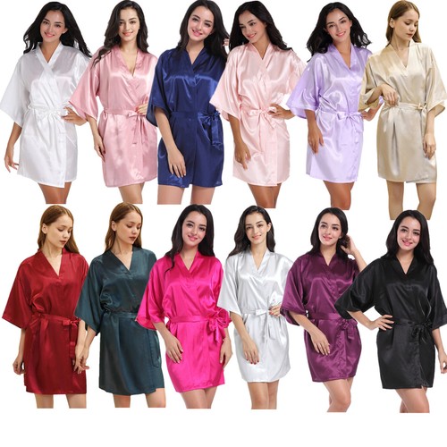 Satin robe wedding bride - uk,