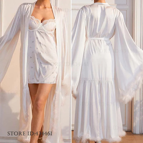 Bride wedding robe nightgown - bride,