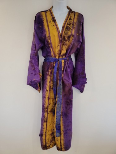 Silk kimono long - silk, boho