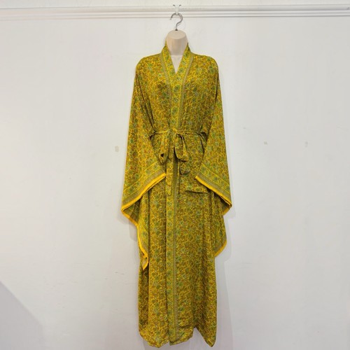 Long boho kimono robe silky - robe,