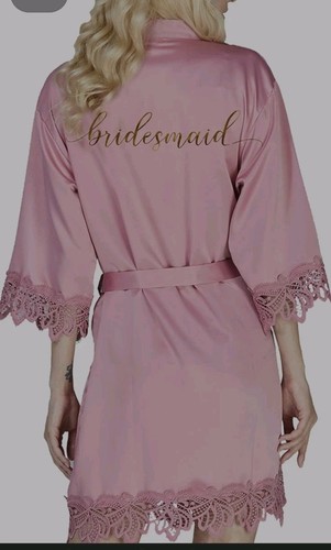 Bridesmaid robe silk - silk, &