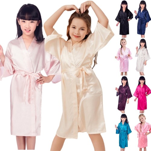 Silk satin flower girls - silk,