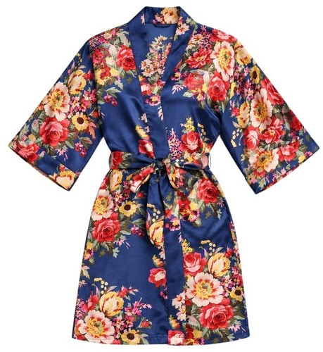 Navy blue floral - blue, flower