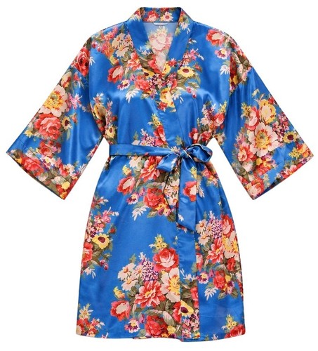 Royal blue floral - flower, girl