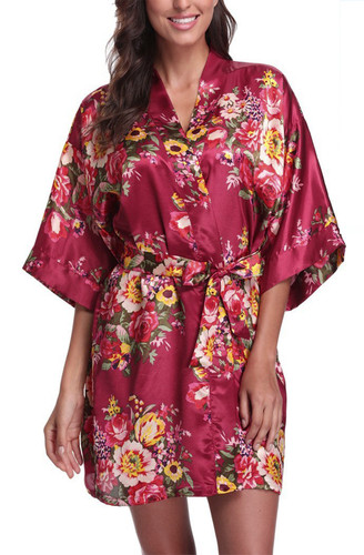 Maroon red floral bridesmaid - floral,