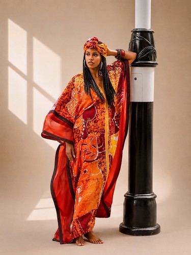 Sahara kaftan sunset - sunset,