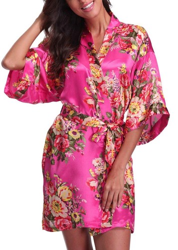 Hot pink floral - hot, bridesmaid