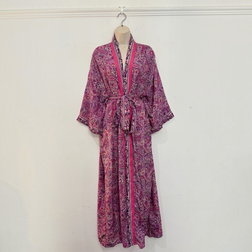 Long kimono robe pink - long, |