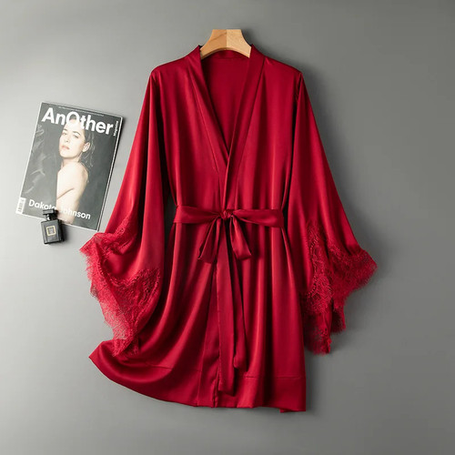 Women sexy satin lace - women's,