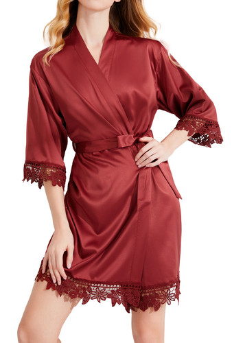 Maroon red lace trim - lace, flower