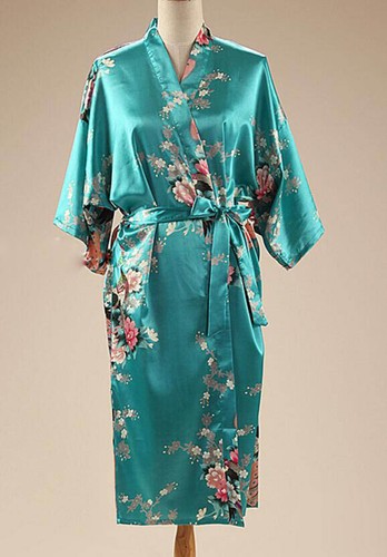 Satin kimono robe dressing - satin,