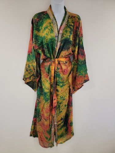 Silk kimono long - long, vintage