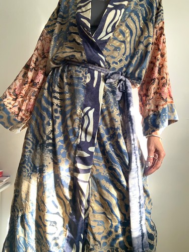 Long dressing gown boho - gown,