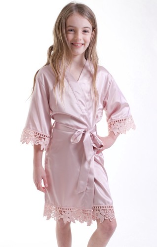 Soft mauve lace trim flower - mauve,