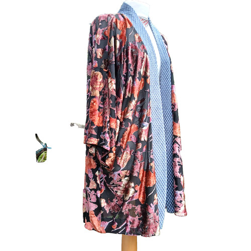 Devore velvet kimono - devore,