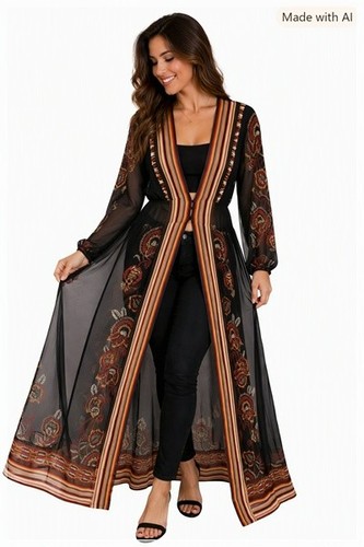 Ashley stewart kimono - ashley, open