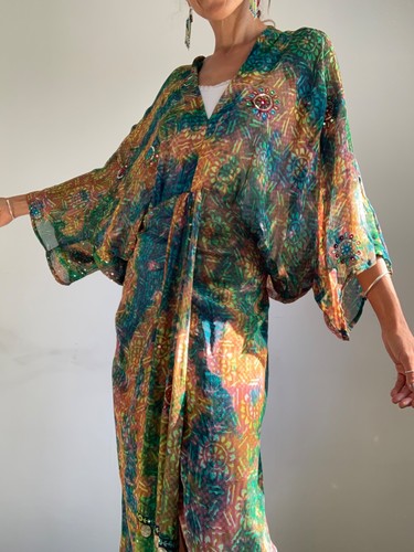 Long silk dress - long,