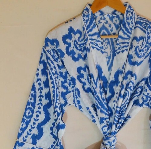 Indian cotton robe long - indian, kimono