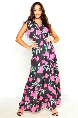 Brand new boohoo black floral - brand,